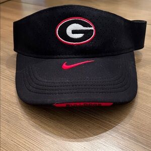 Nike Black Visor with Red and White Accents